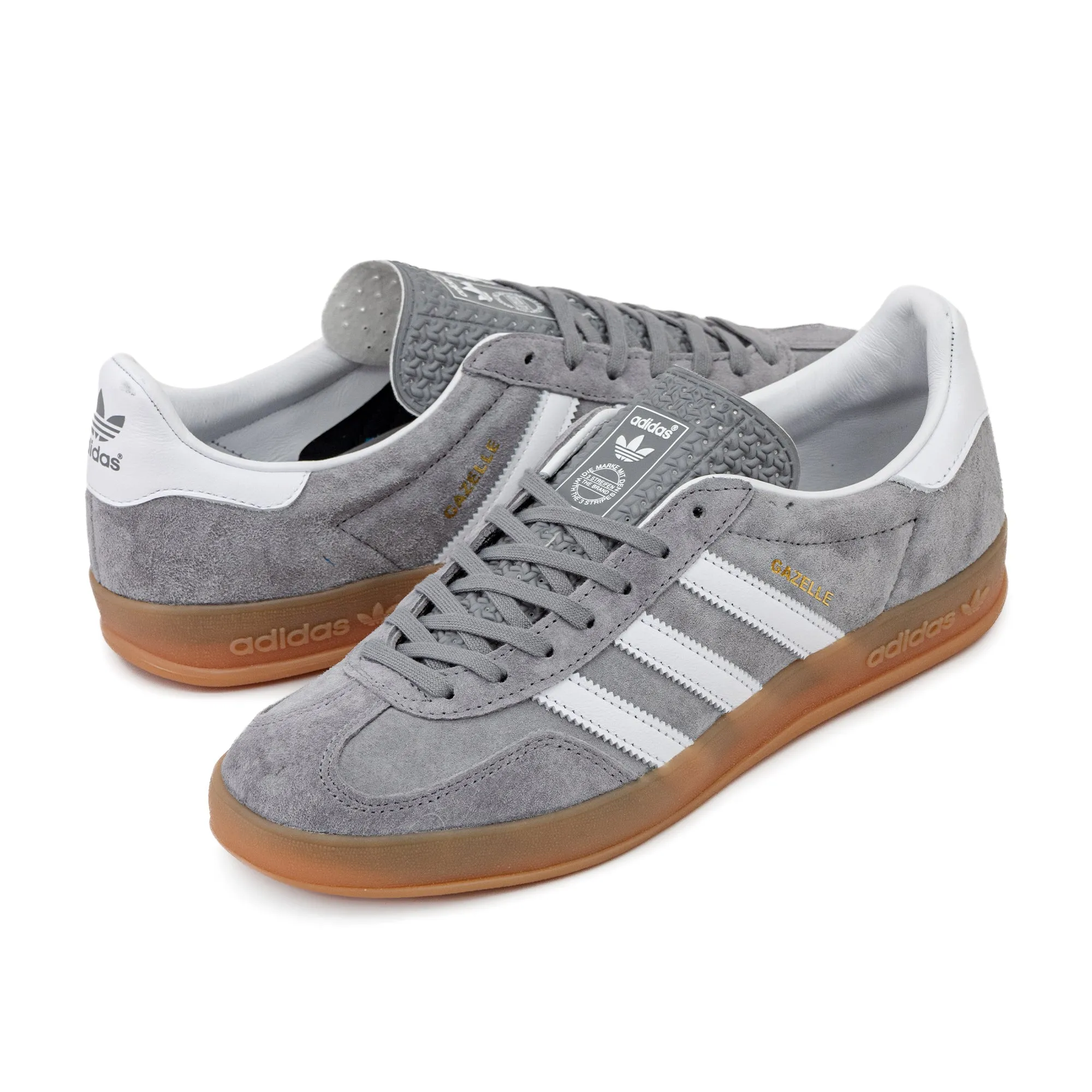 adidas Gazelle Indoor Grey Three / Cloud White / Gum ID0978