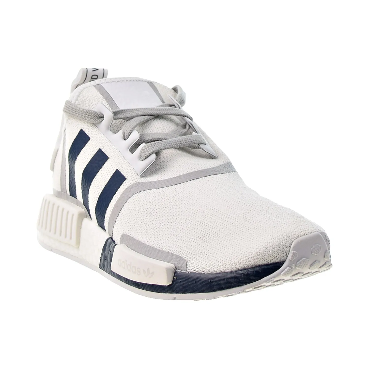 Adidas NMD R1 Men's Shoes Cloud White-Crew Navy-Grey Two