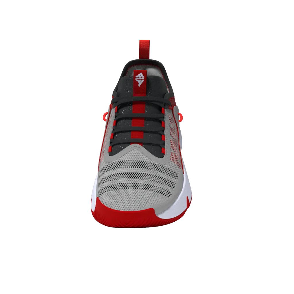 Adidas Trae Unlimited Junior Basketball Shoes - Grey, Carbon, and Scarlet - Lightweight Performance and Stylish Design for Young Athletes