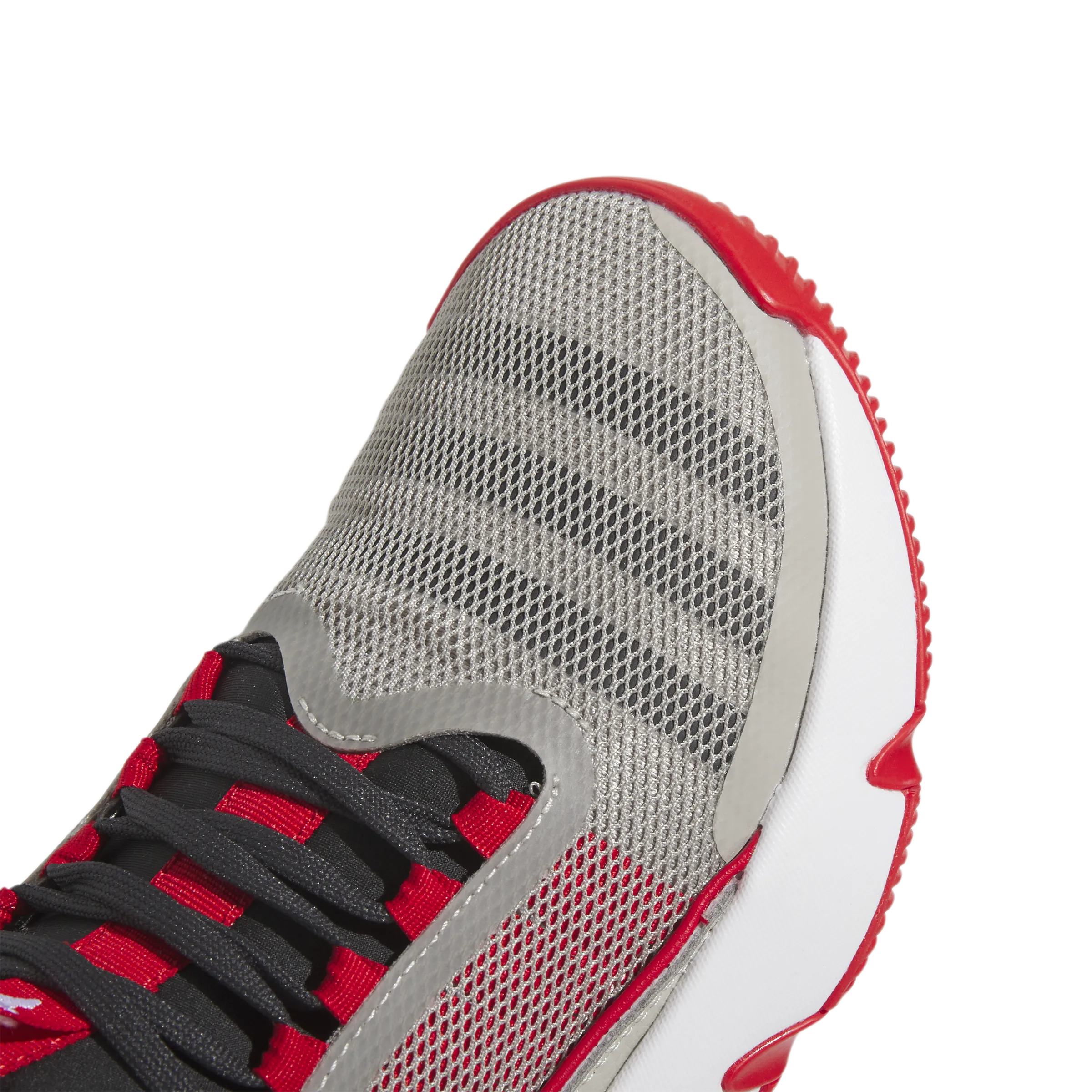 Adidas Trae Unlimited Junior Basketball Shoes - Grey, Carbon, and Scarlet - Lightweight Performance and Stylish Design for Young Athletes