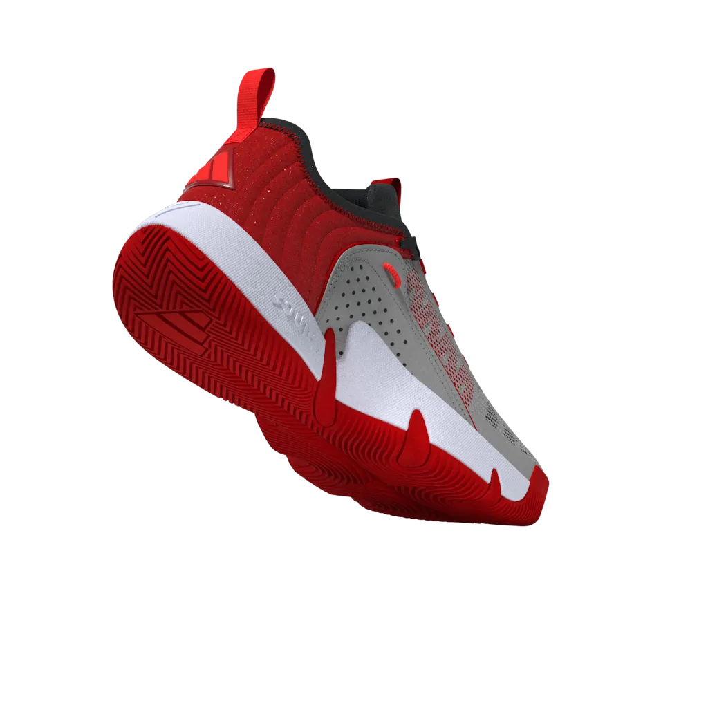 Adidas Trae Unlimited Junior Basketball Shoes - Grey, Carbon, and Scarlet - Lightweight Performance and Stylish Design for Young Athletes