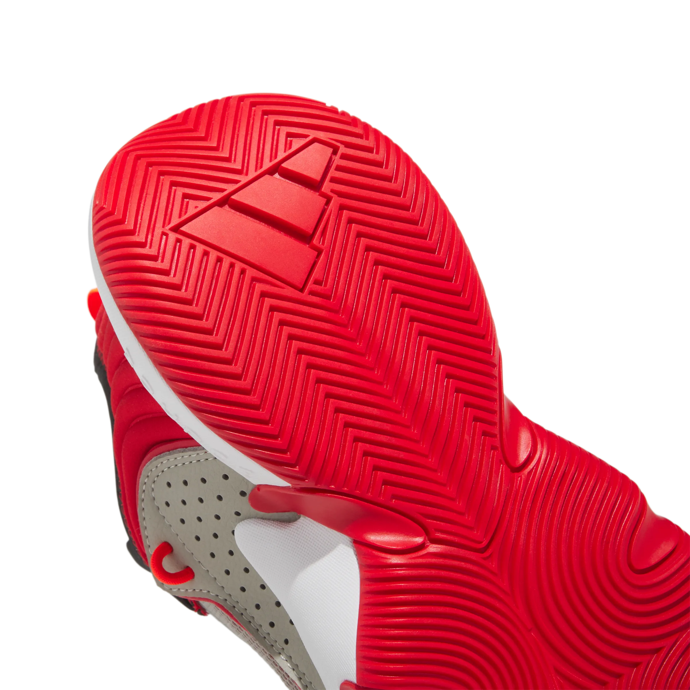 Adidas Trae Unlimited Junior Basketball Shoes - Grey, Carbon, and Scarlet - Lightweight Performance and Stylish Design for Young Athletes