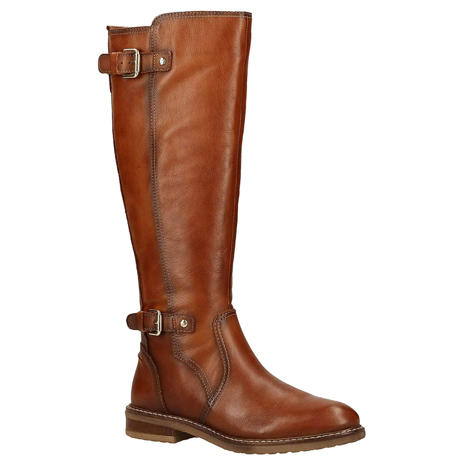 Aldaya Calfskin Leather Fur Lined Women's Knee High Boots