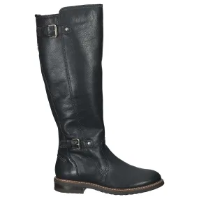 Aldaya Calfskin Leather Fur Lined Women's Knee High Boots