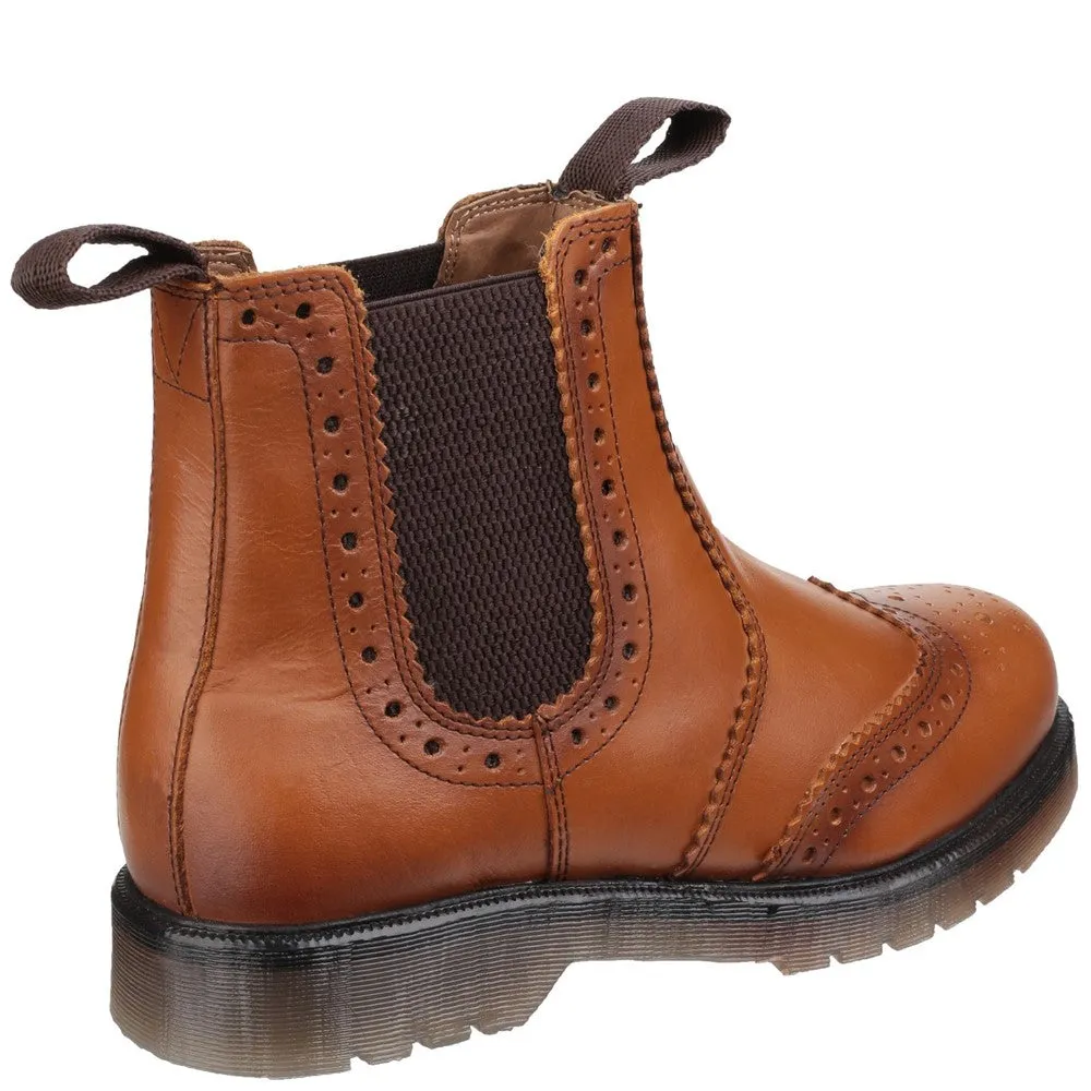 Amblers Dalby Pull On Brogue Boot