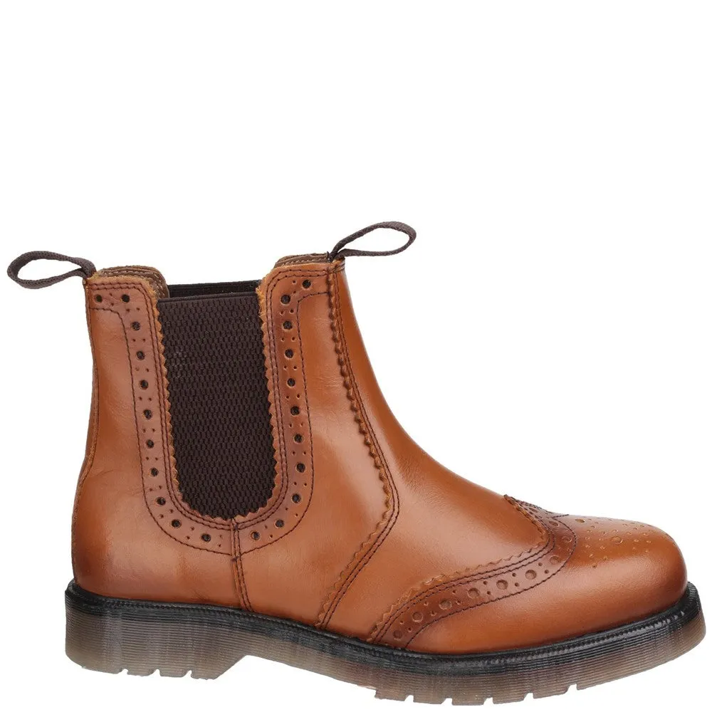 Amblers Dalby Pull On Brogue Boot