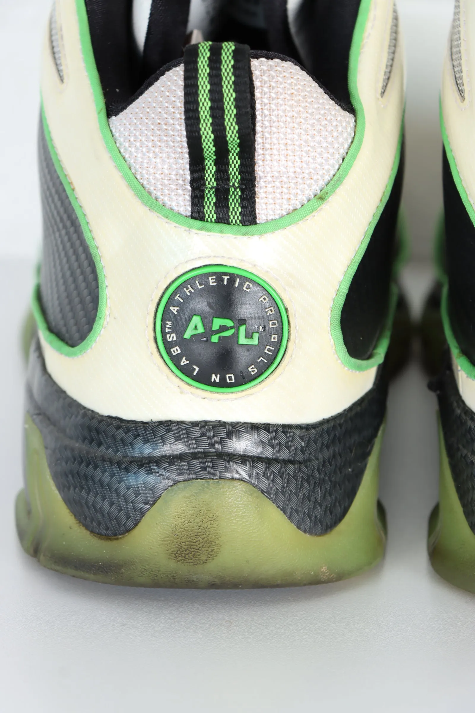 APL Concept 1 Mens Basketball Shoes in White, Black, and Green - Size 11 - Stylish Performance Footwear