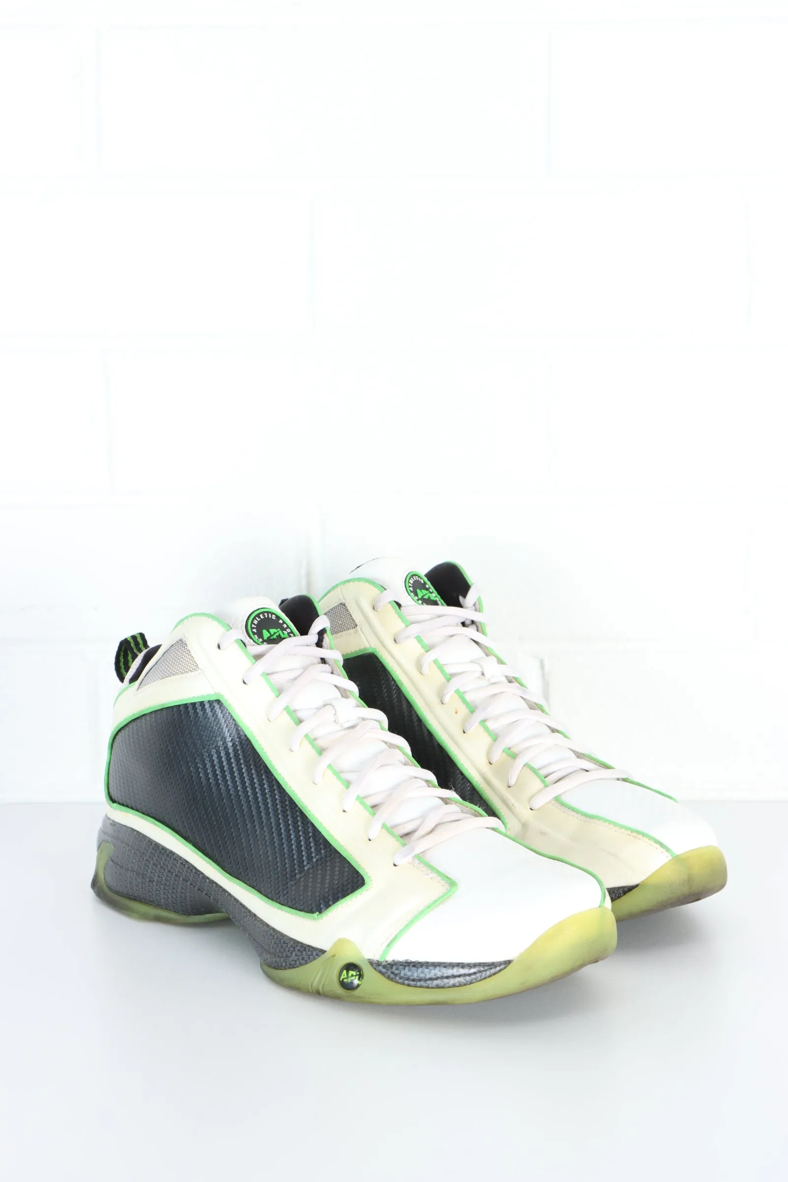 APL Concept 1 Mens Basketball Shoes in White, Black, and Green - Size 11 - Stylish Performance Footwear