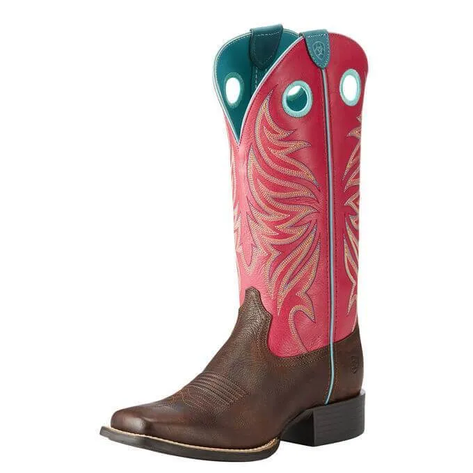 Ariat Round Up Ryder Women's Western Boots Yukon Chocolate