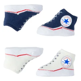 Baby Converse Chuck Taylor Newborn Knit Booties 2 Pack Navy