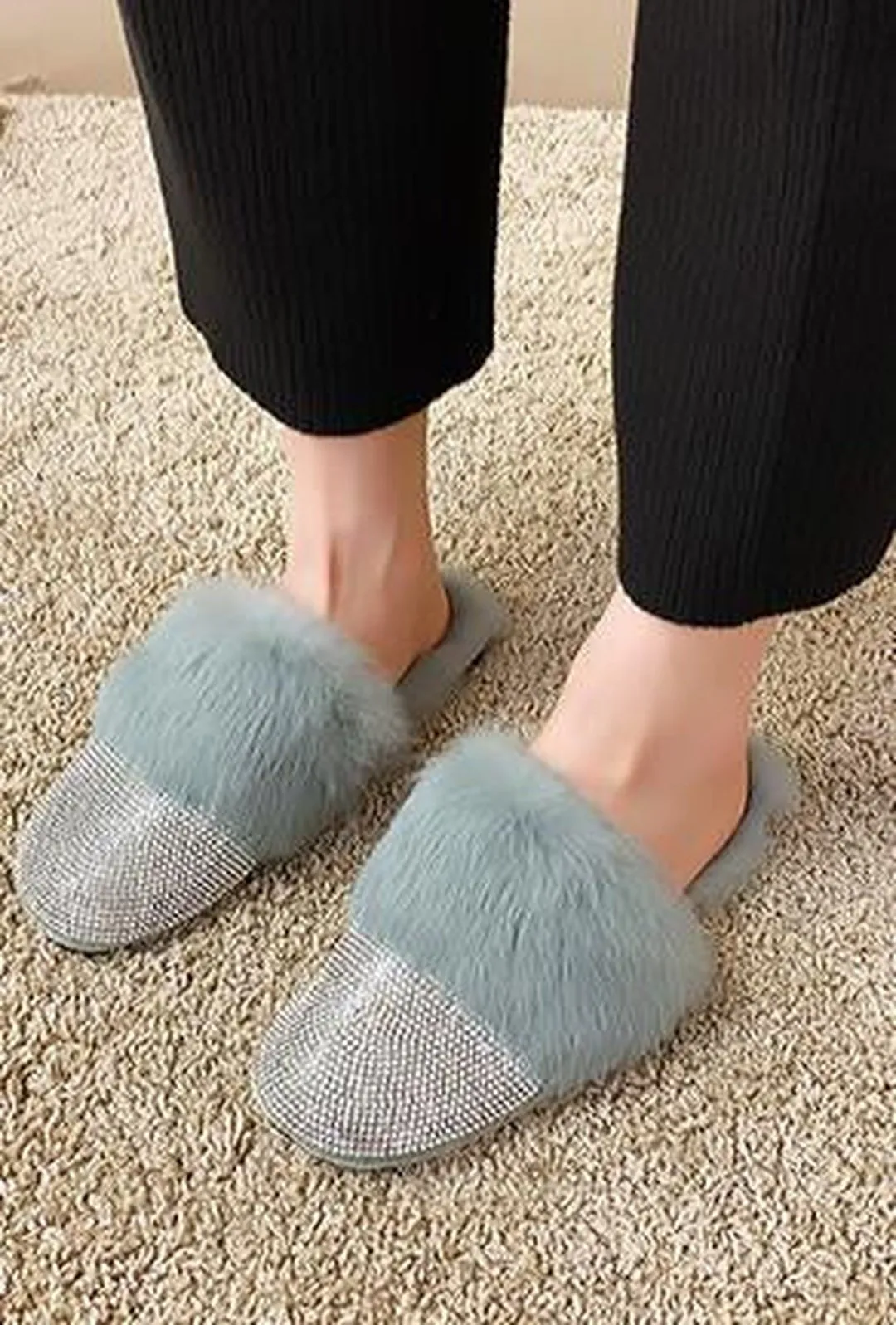 BIBI - SPARKLING FUR SLIPPER