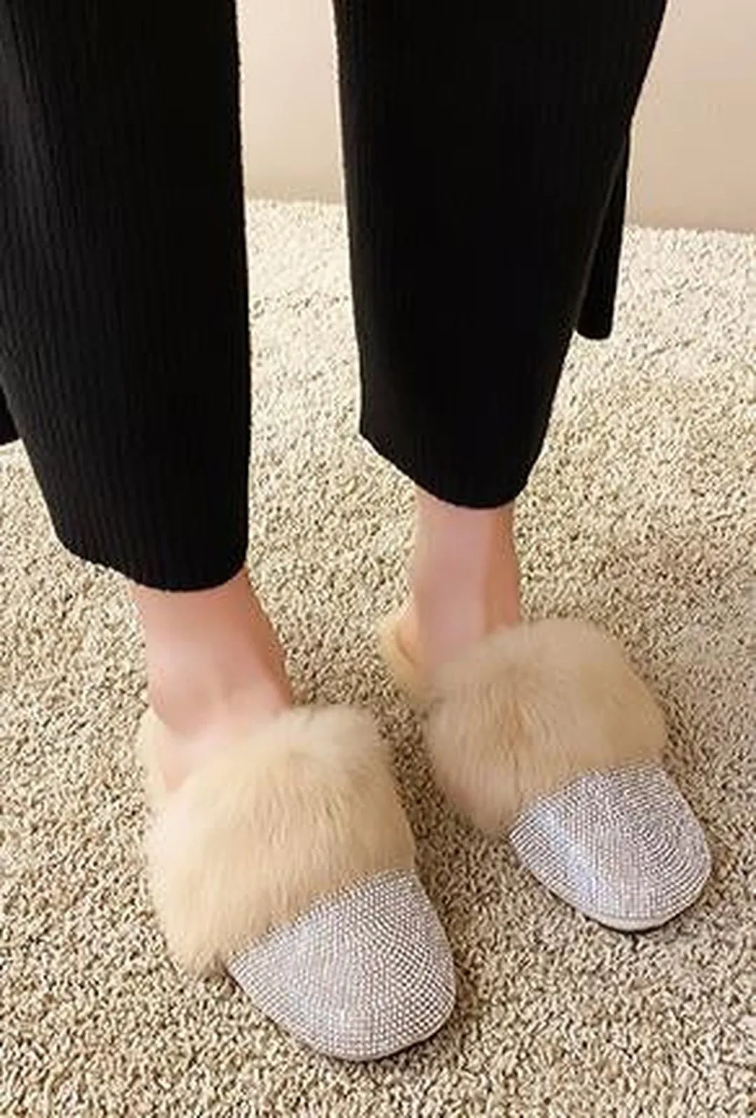 BIBI - SPARKLING FUR SLIPPER