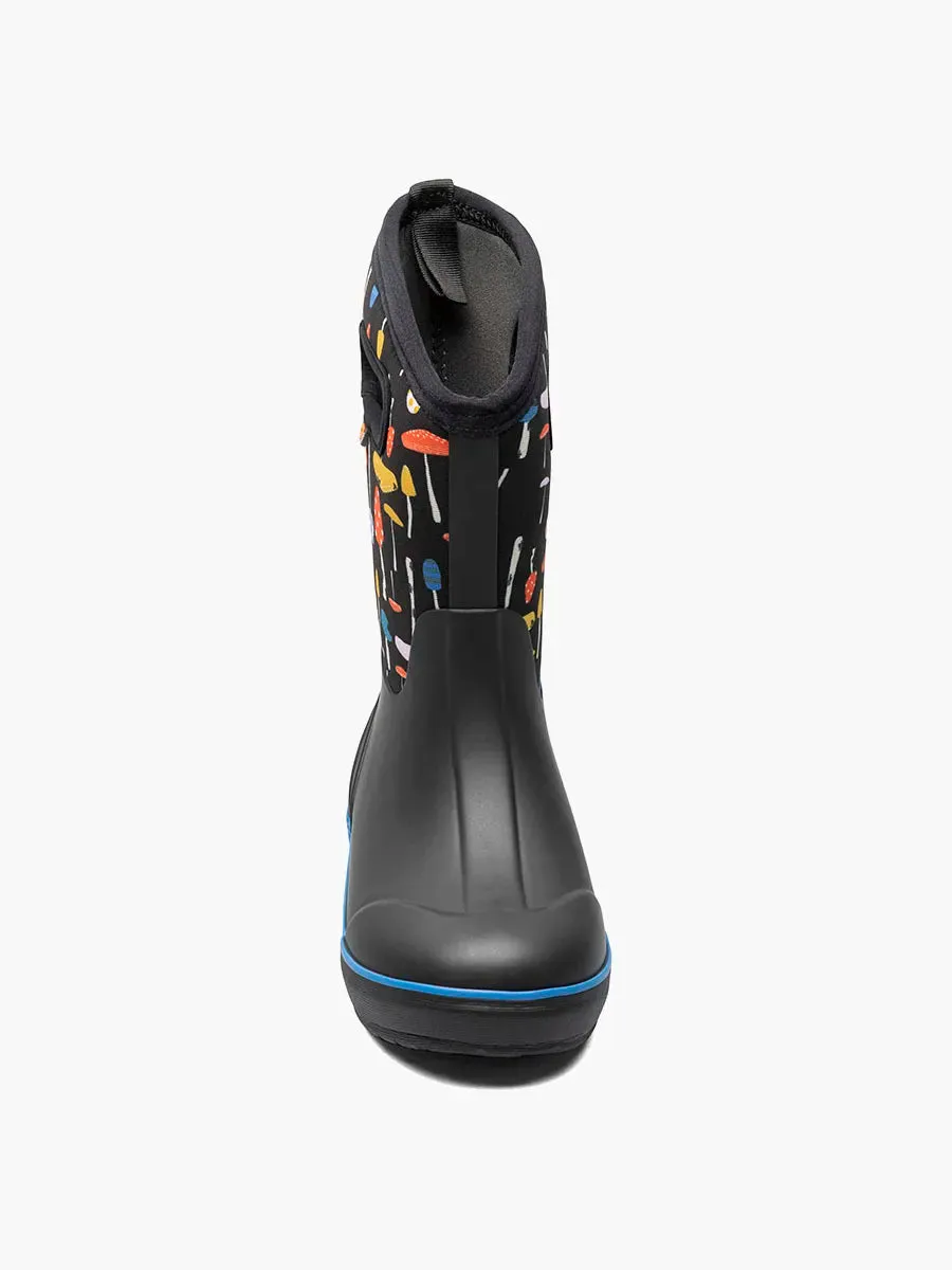 BOGS Black Multi Mushrooms Classic II Boots