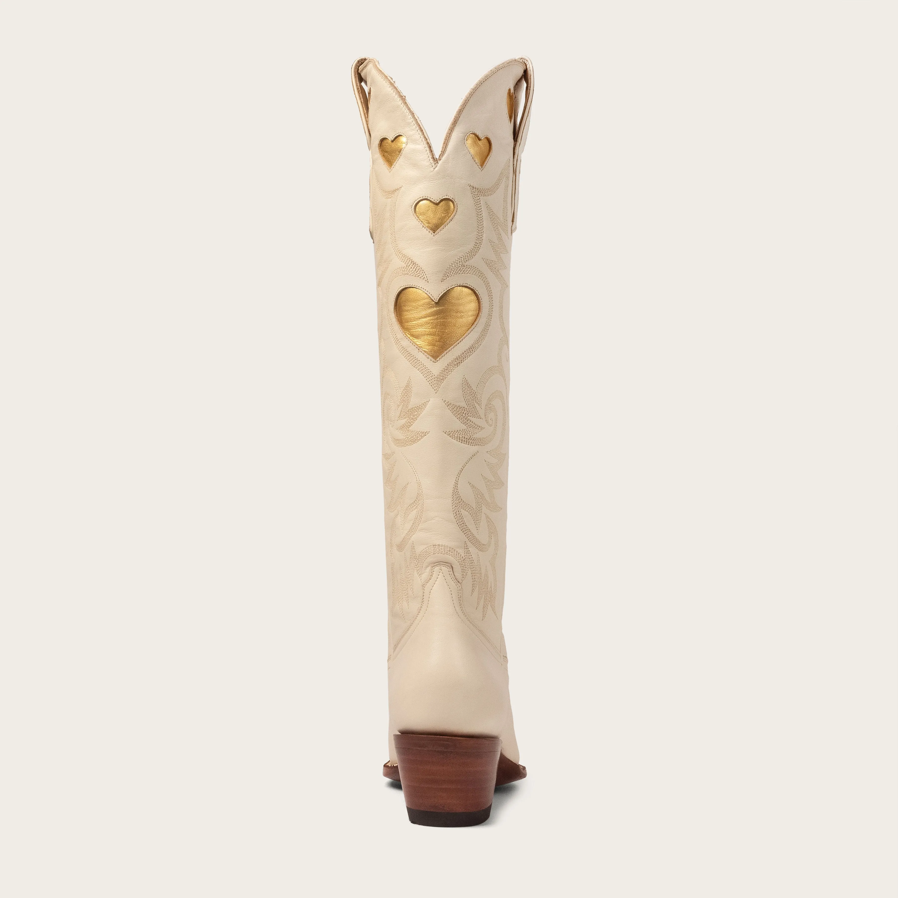 Bone & Gold Heart Boot