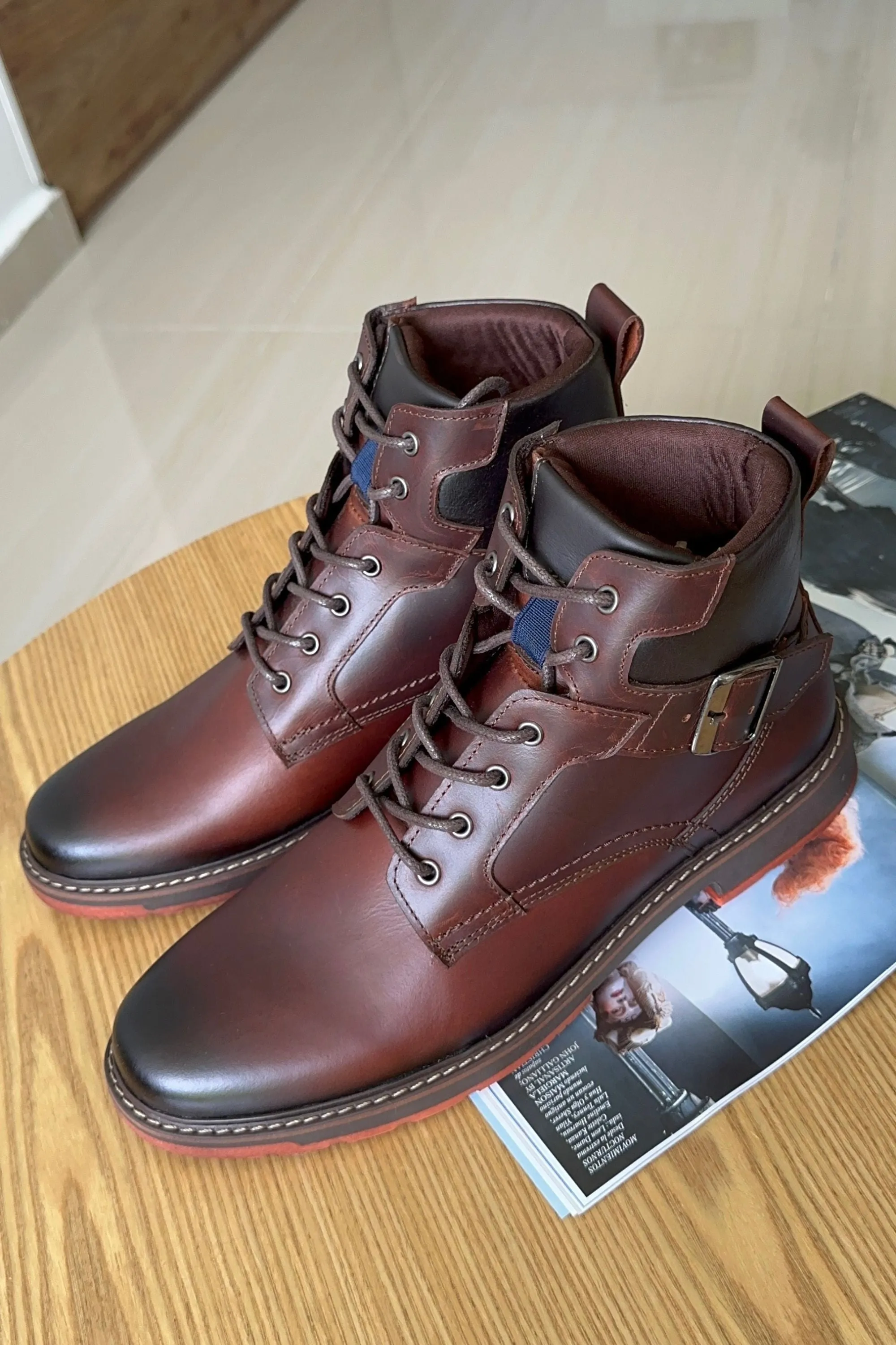 BOTA PARA HOMBRE DAVIDSON EN CUERO / REF KLA