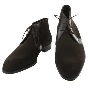 Brioni Dark Brown Chukka Boots