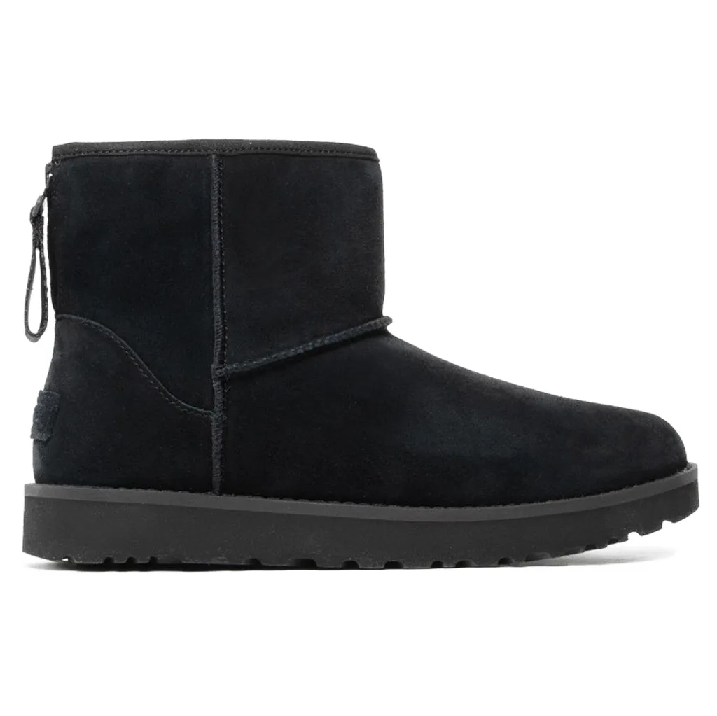 Classic Mini Logo Zip Sheepskin Women's Winter Boots