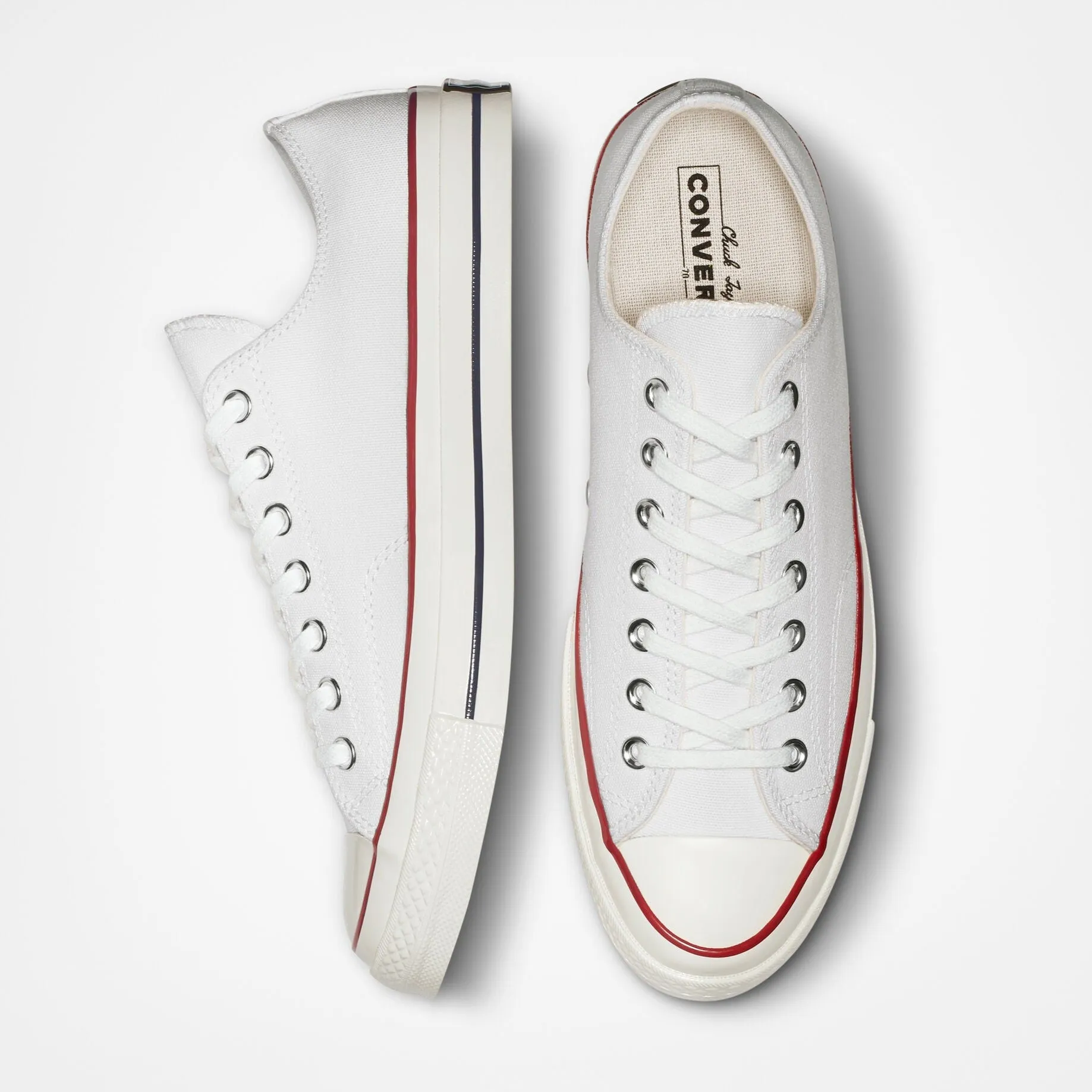 Sure! Here’s an optimized title for the Converse Chuck 70 Vintage Canvas Low Top in White: 

Converse Chuck 70 Vintage Canvas Low Top Sneakers - Classic White Unisex Shoes