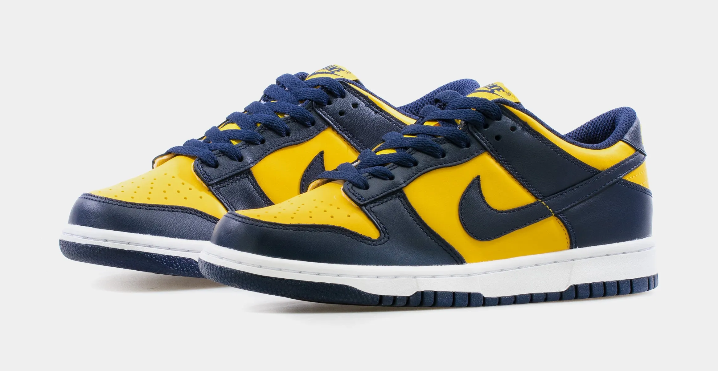 Dunk Low Michigan Grade School Lifestyle Shoe (Yellow/Navy)