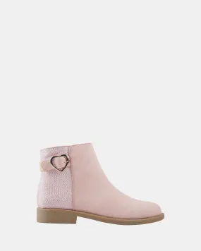 Elsie Heart Boot Blush