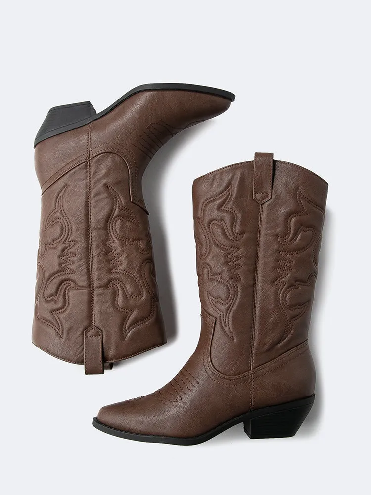 Embroidered Cowboy Boot