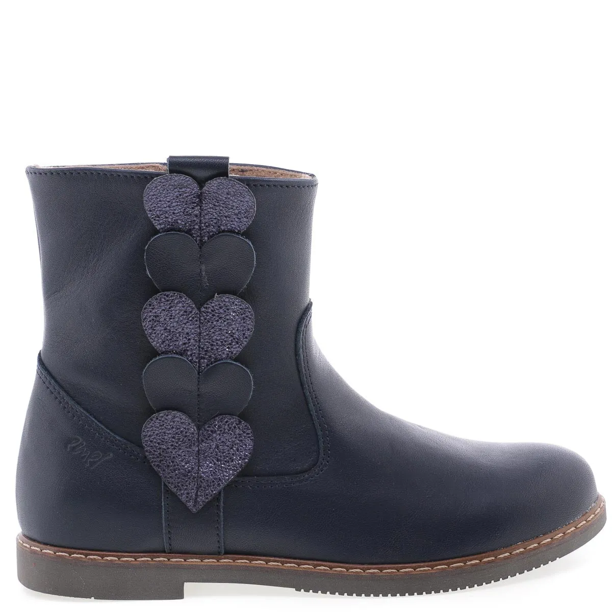 (EY2692-5)Emel winter boots hearts navy