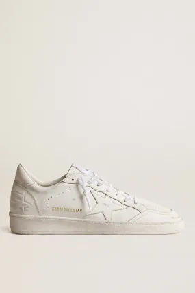 Golden Goose Ball Star Leather Sneaker in Optic White