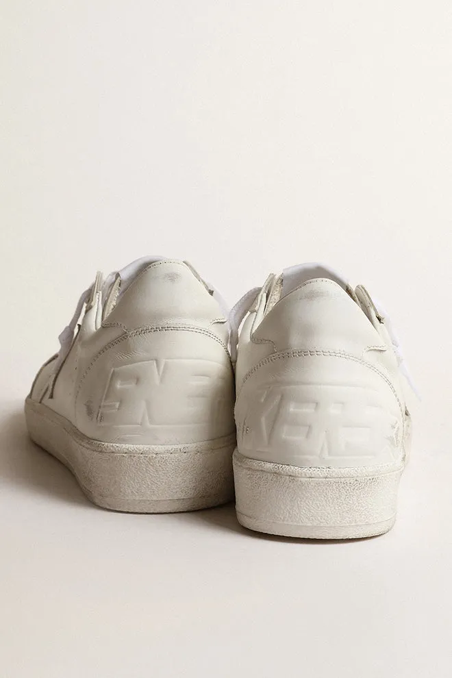 Golden Goose Ball Star Leather Sneaker in Optic White