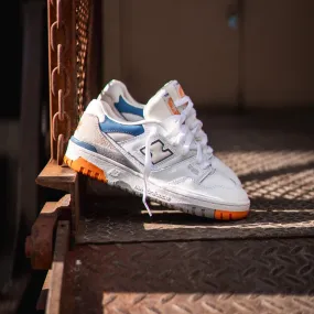 GRADESCHOOL New Balance 550 (White/Citrus) - GSB550WB