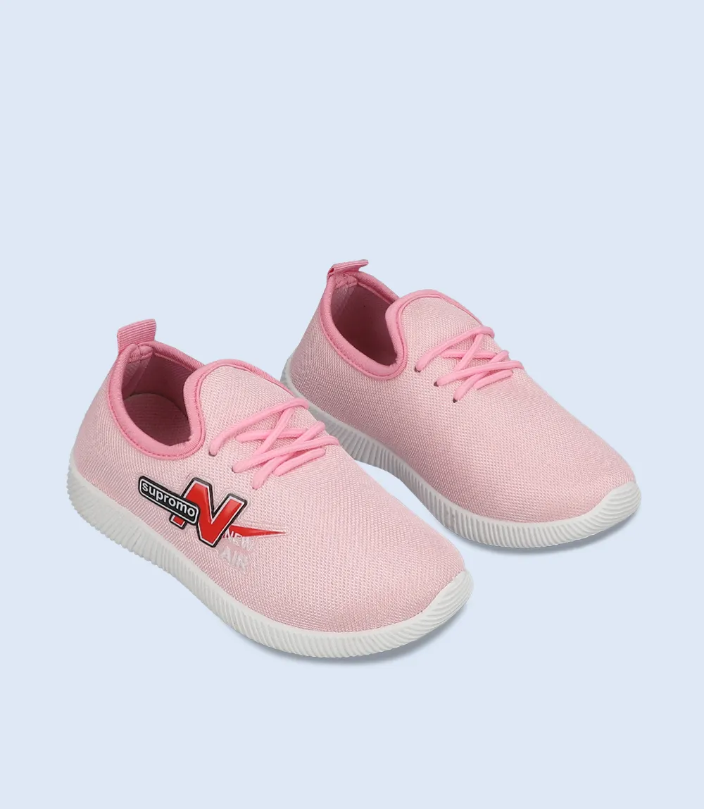 KG0086-PINK-Girls Casual Sneakers