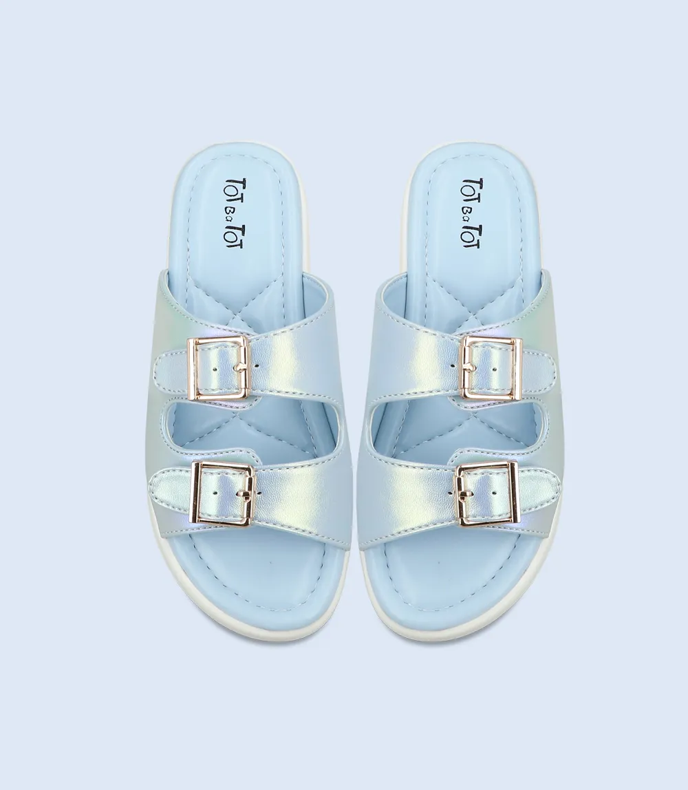 KG0105-SILVER-Girl Slipper