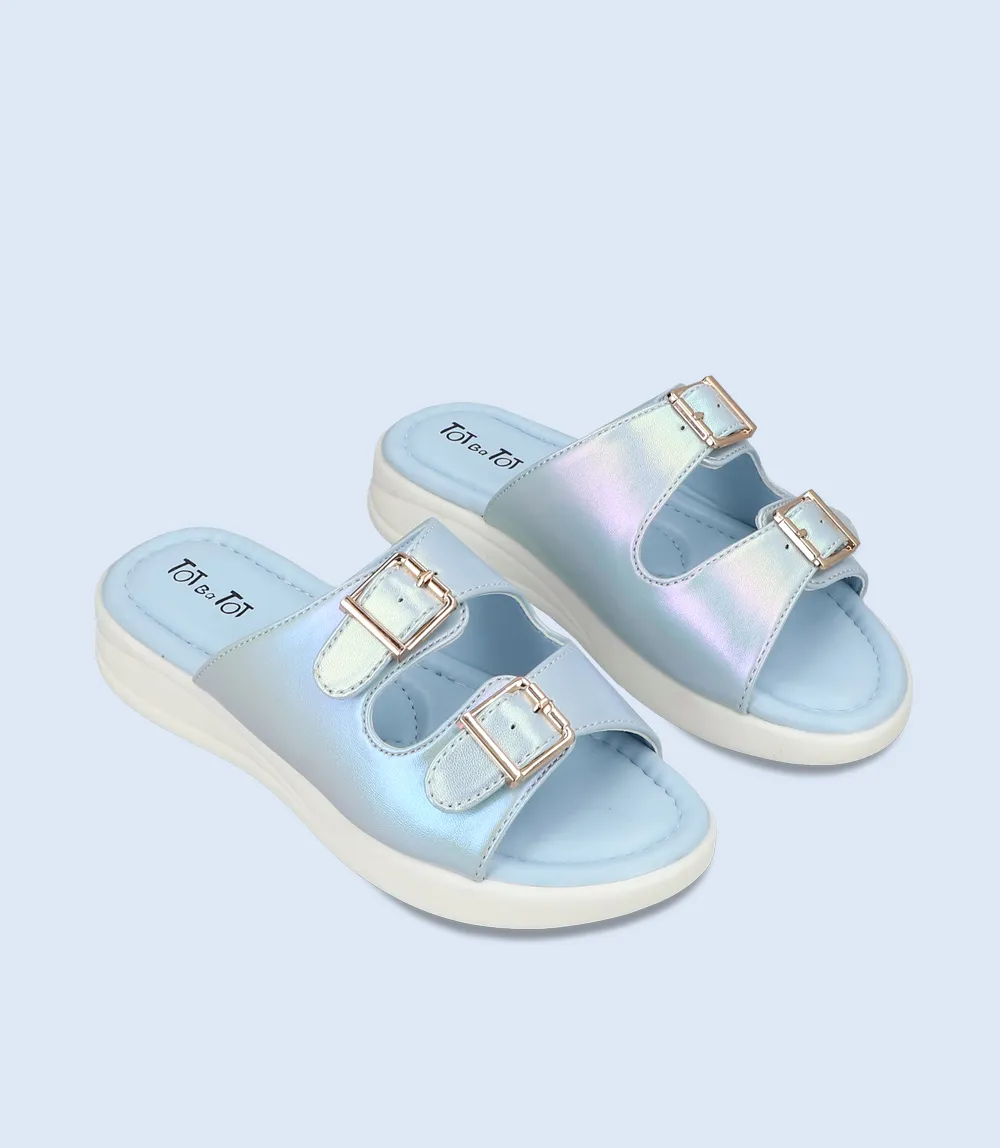 KG0105-SILVER-Girl Slipper