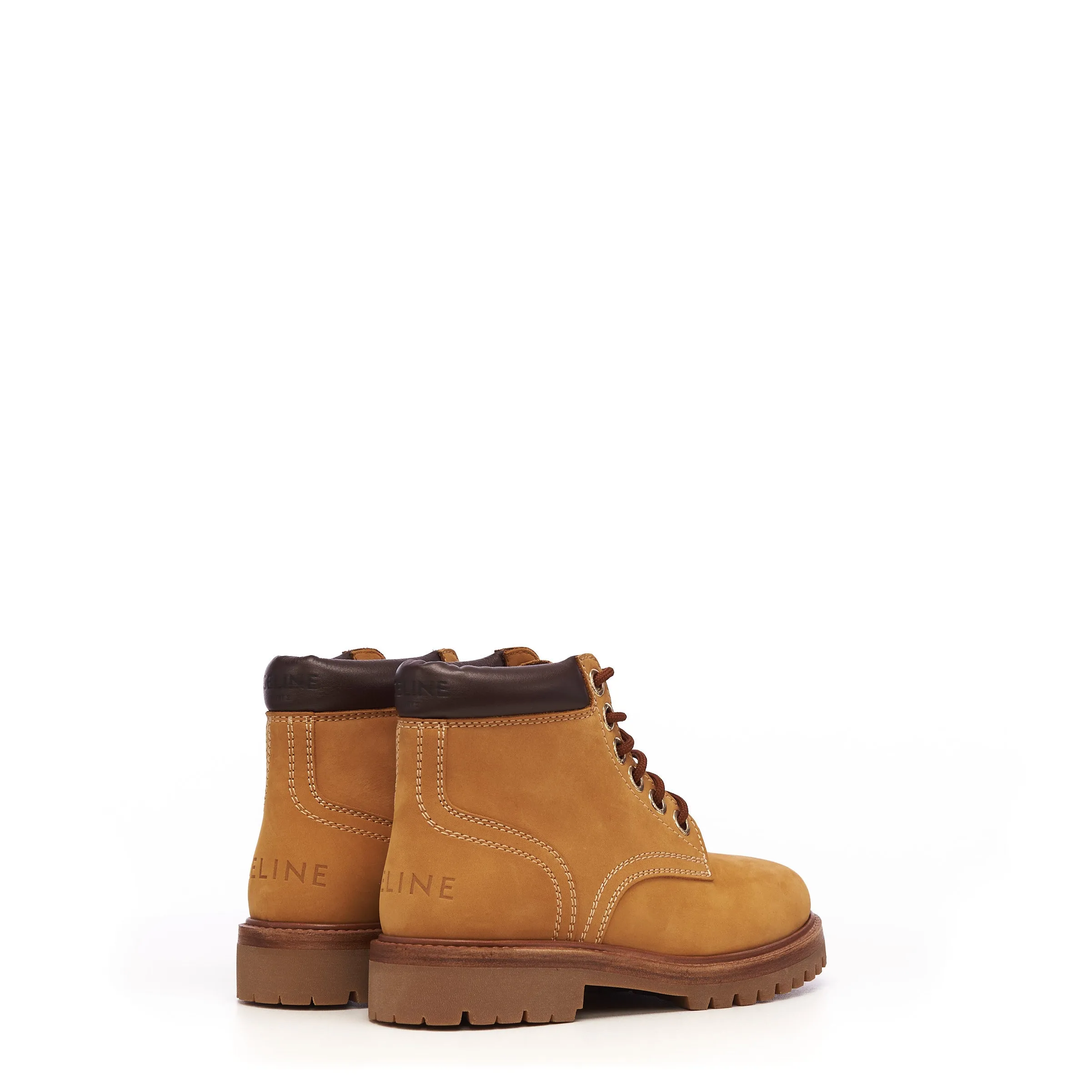 Kurt High Lace-up Boot in Light Tan Nubuck Calfskin & Calfskin