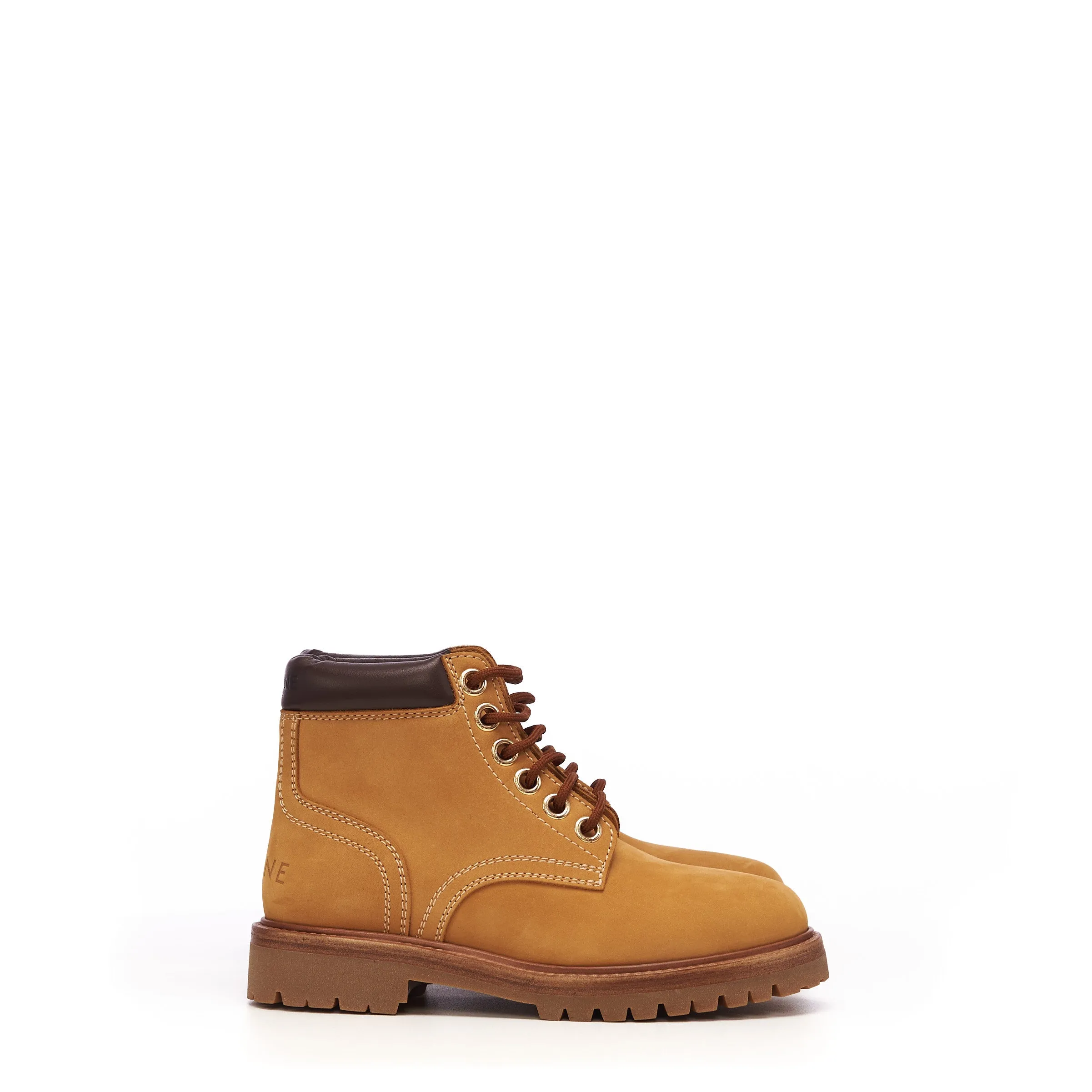 Kurt High Lace-up Boot in Light Tan Nubuck Calfskin & Calfskin