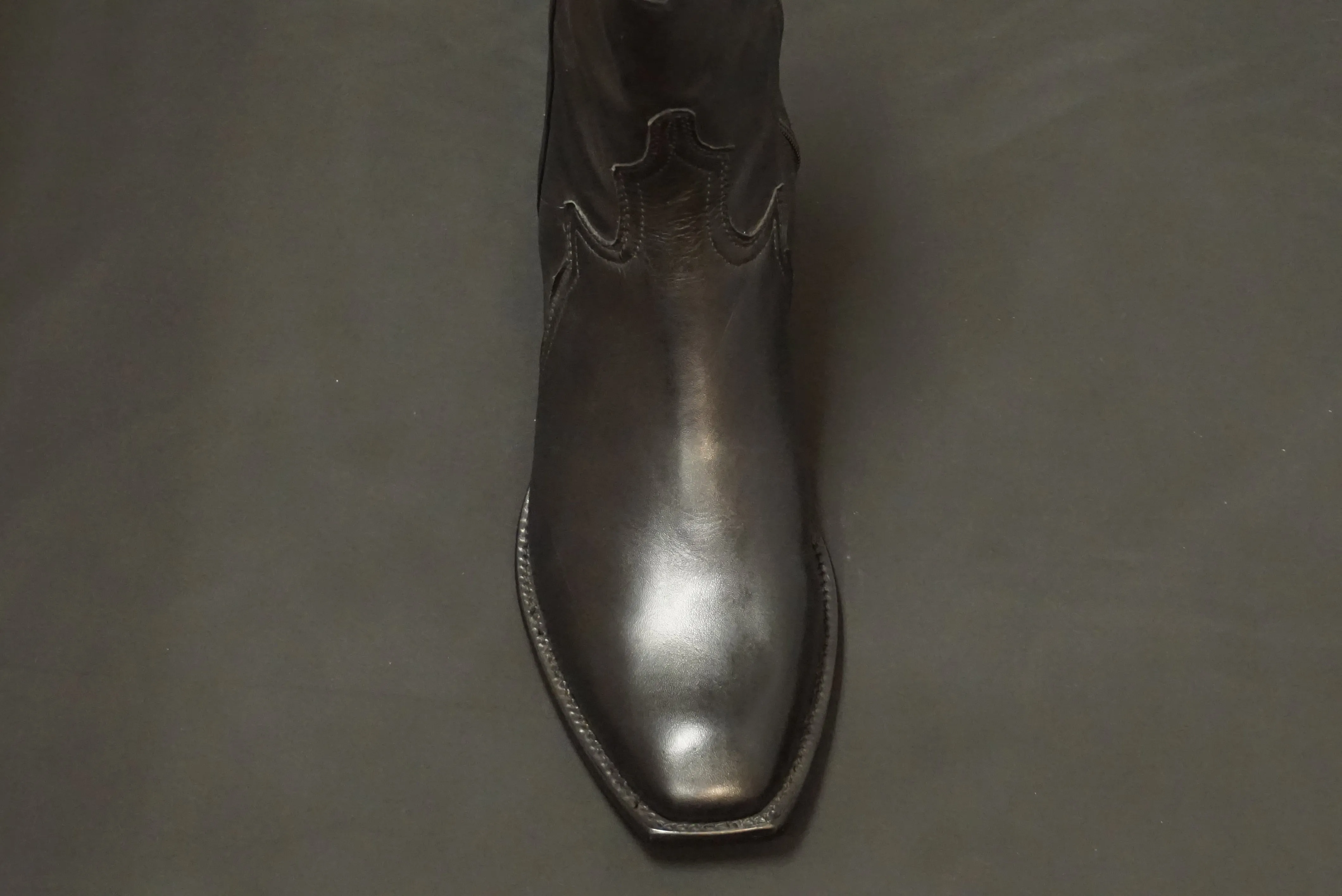 Lucchese Black Kang 1513 Calf Shoe Boot