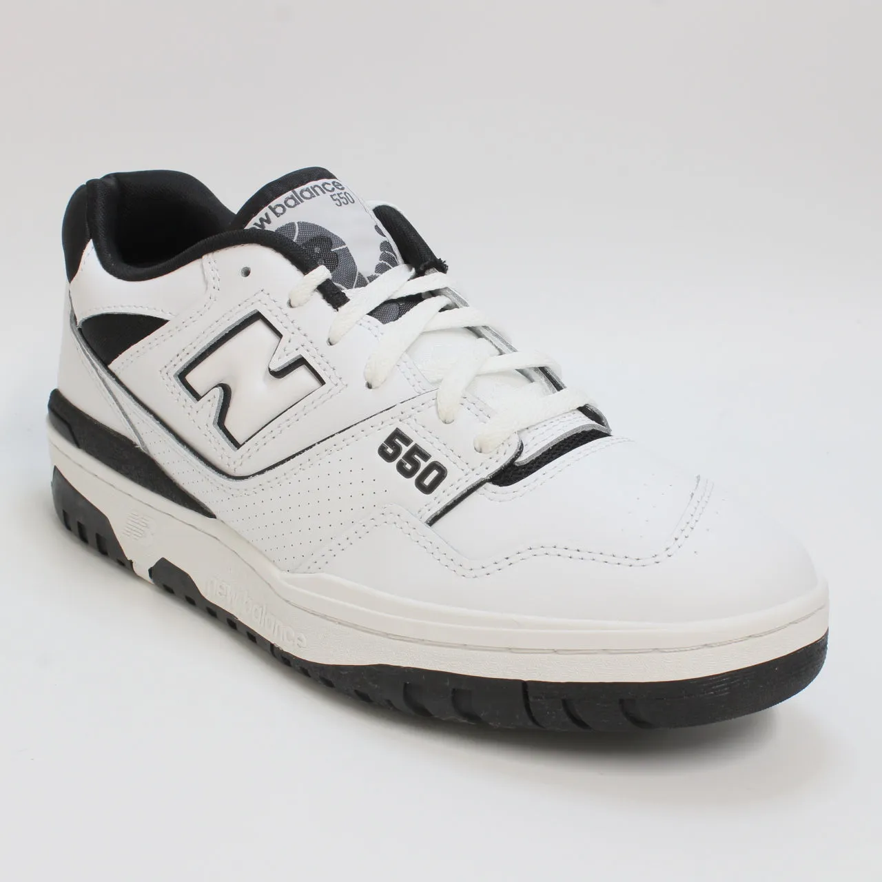 Mens New Balance BB550 White Black Trainers