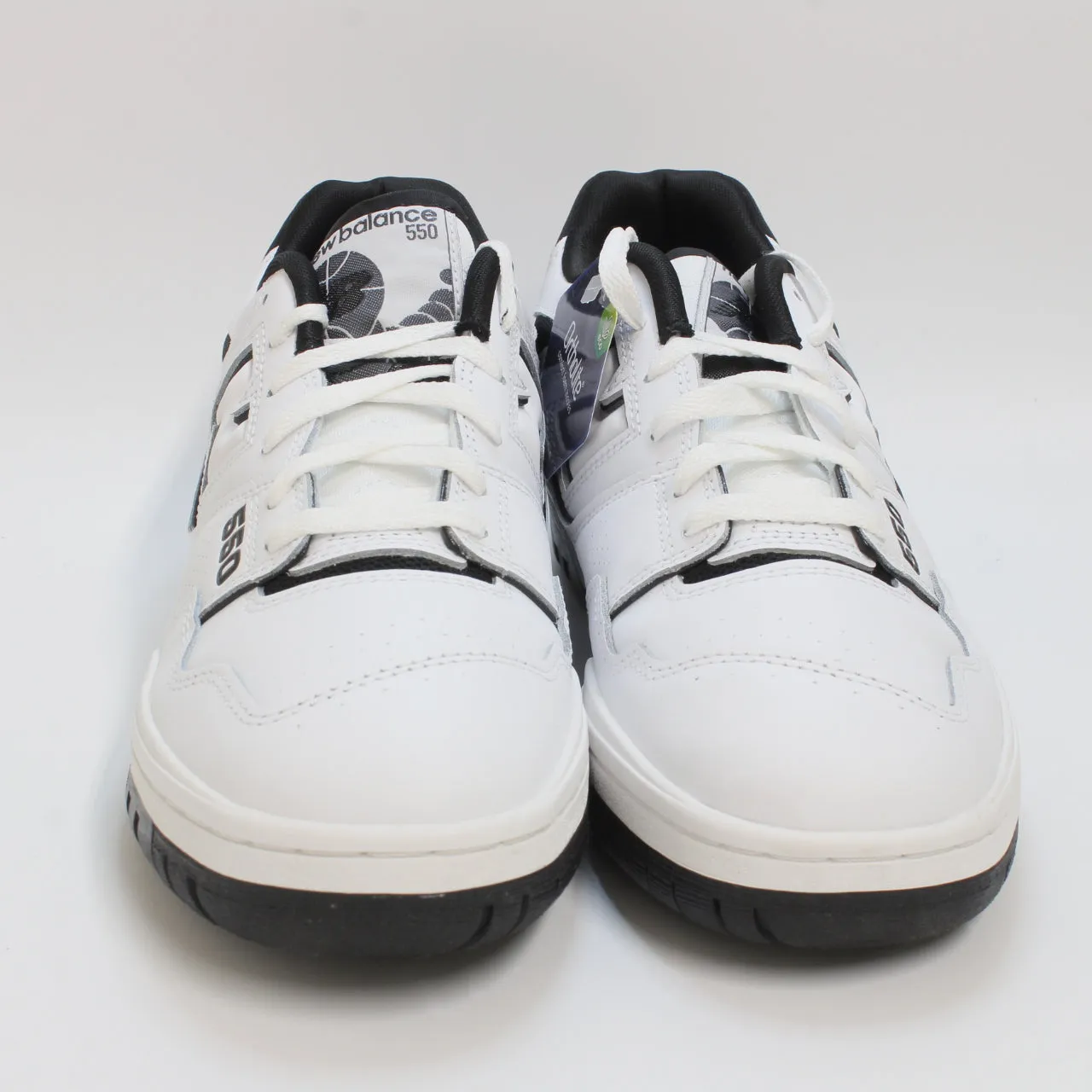 Mens New Balance BB550 White Black Trainers