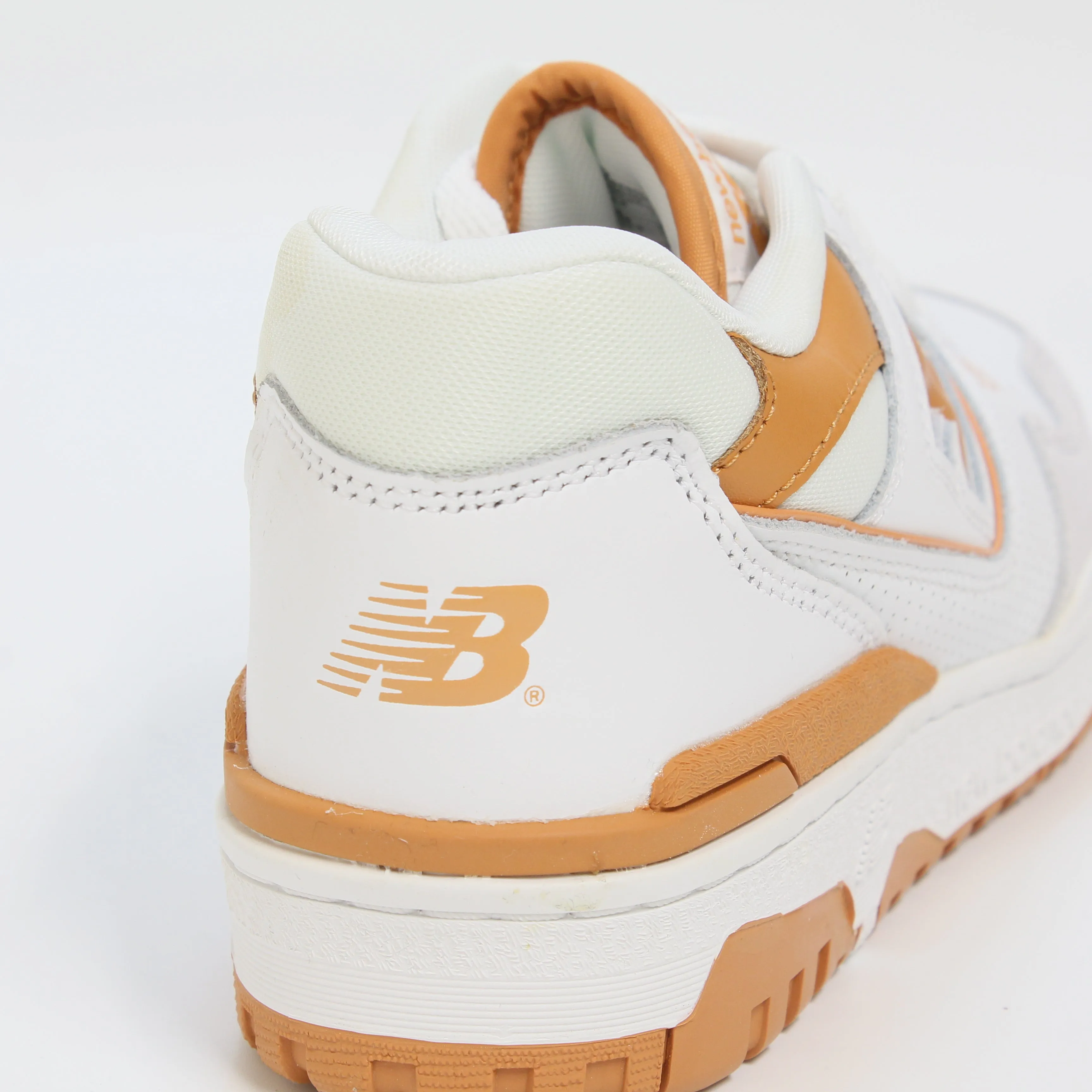 New Balance BB550 White Orange Grey Trainers