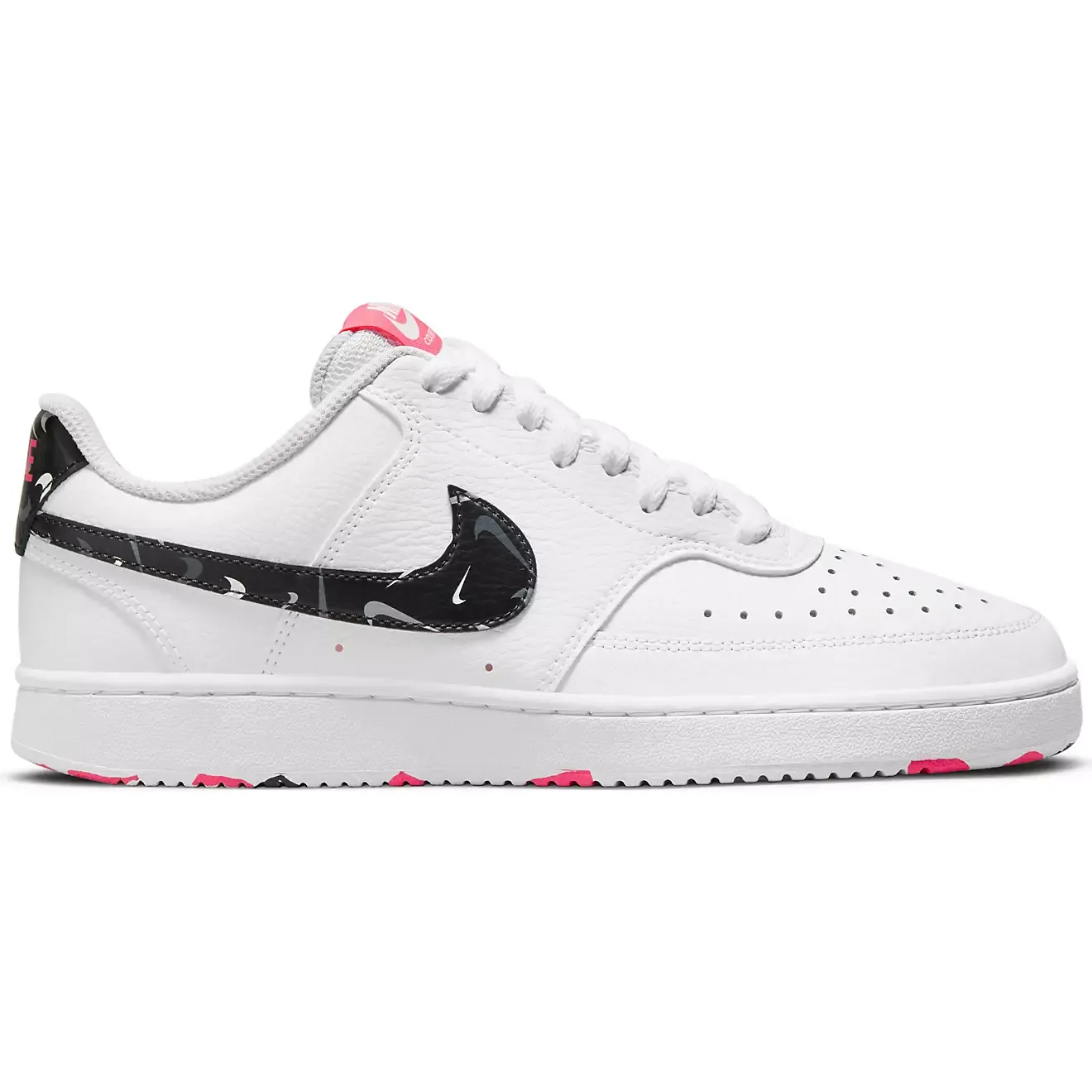 Nike Women's Court Vision Low Shoes - White / Pink / Multi