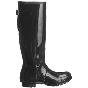 Original Back Adjustable Gloss Rubber Women's Tall Wellington Boots