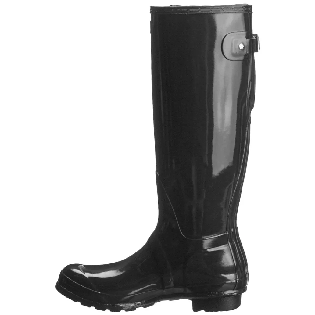 Original Back Adjustable Gloss Rubber Women's Tall Wellington Boots