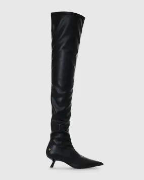 OVER THE KNEE HILDA BOOTS / BLACK