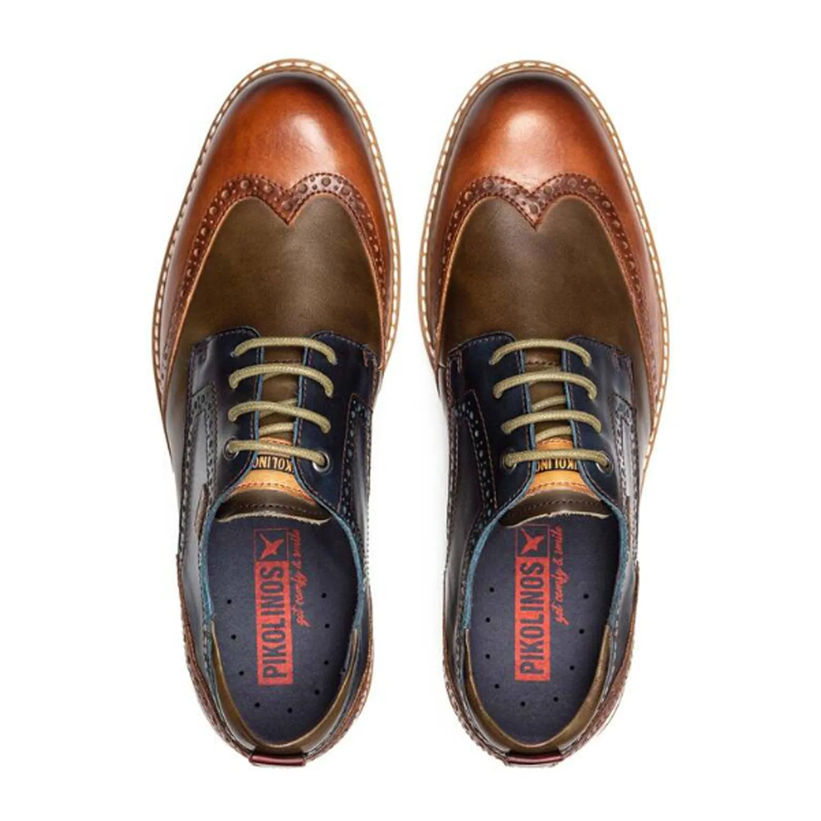 Pikolinos Avila M1T-4191C1 Oxford (Men) - Brandy