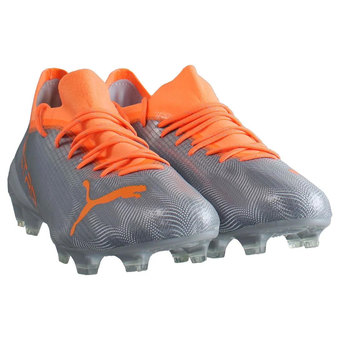 Puma Ultra 2.4 FG/AG Silver Mens Football Boots