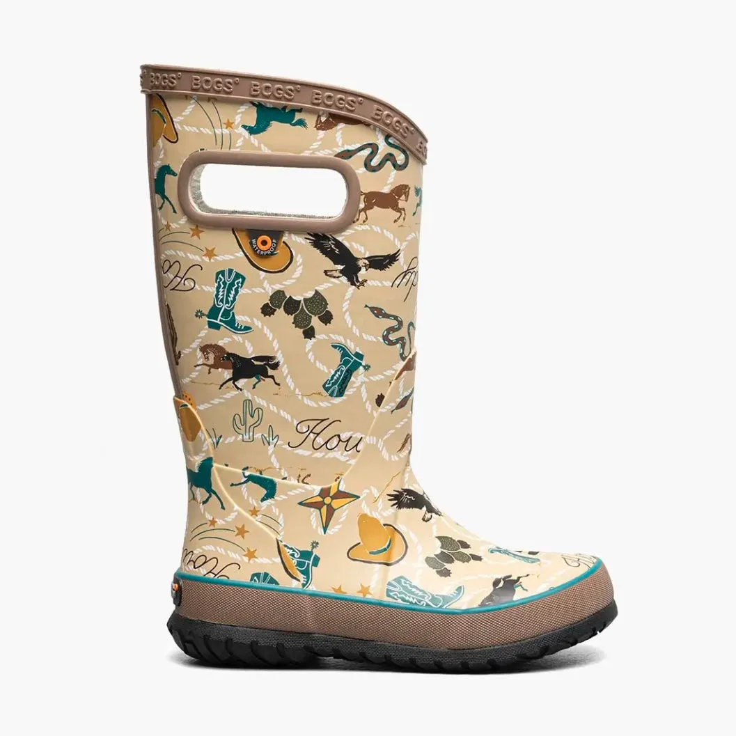 Rainboot New Western - Tan Multi