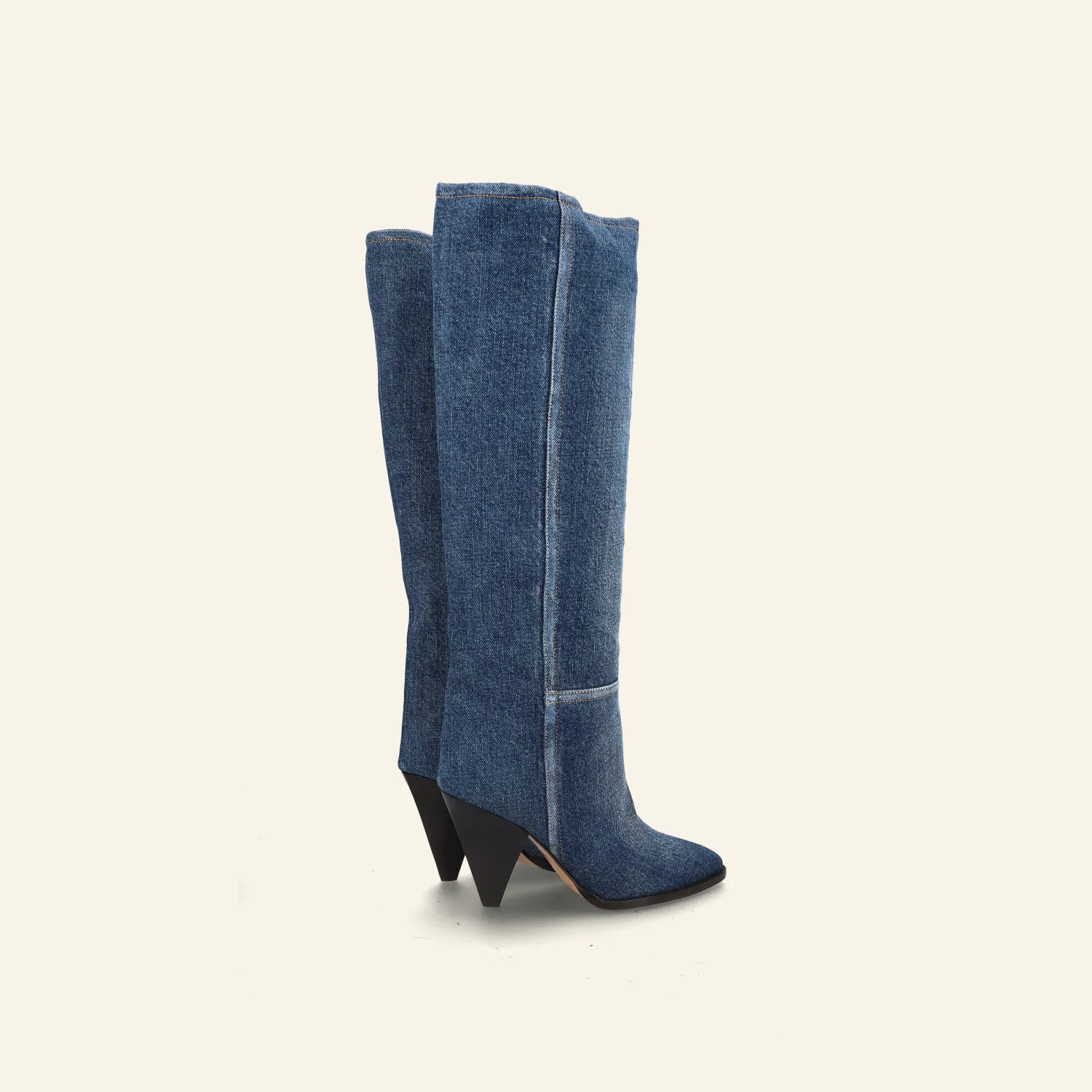 RIRIO HIGH BOOTS / Washed Blue