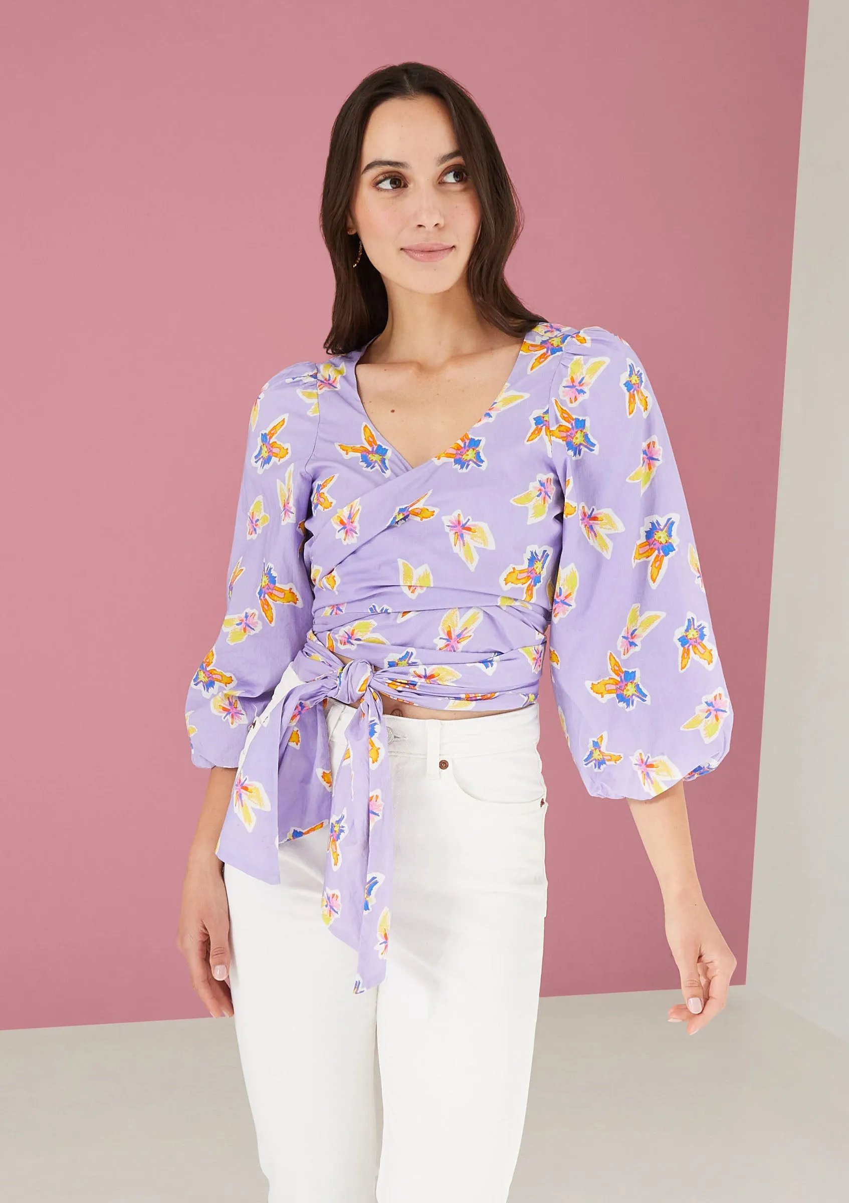 The Molly Wrap Top