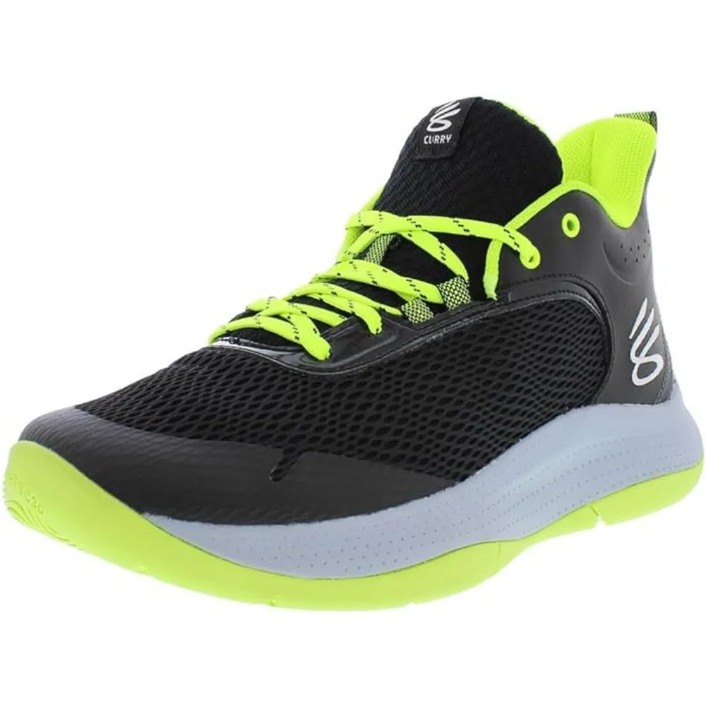 Under Armour Men's UA Curry 3Z6 Basketball Shoe - Black/Mod Gray/White