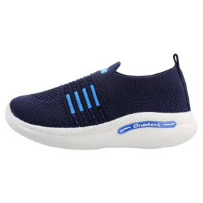 Walkaroo Kids Pull-on Sock Shoes - WK335 Navy Blue