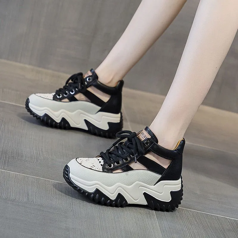 Women's Casual Shoes FM143: Leather Sandals, Wedges, Hollow Sneakers, and Boots